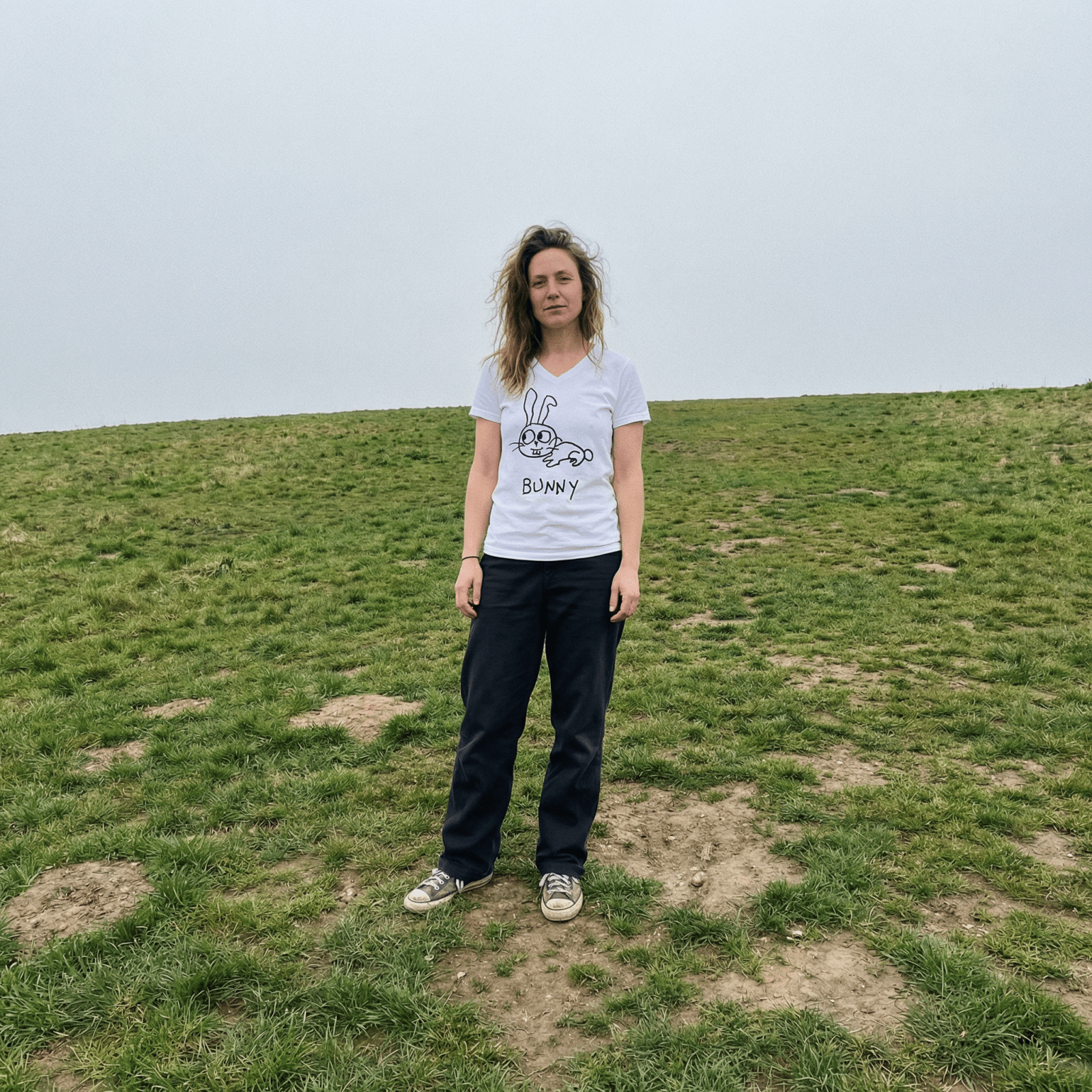 Bunny - Women's V-Neck Tee