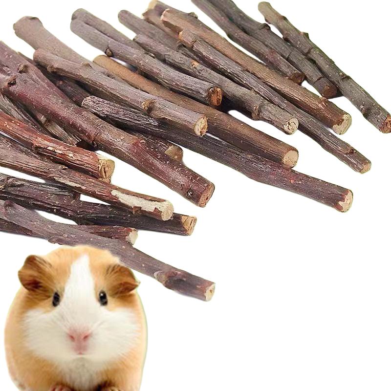 Dried Apple Wood Branch Treats for Rabbits & Hamsters - 100g