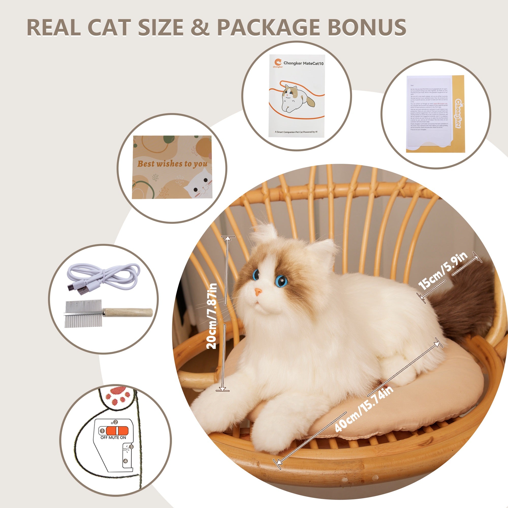 MateCat1.1 Robot Cat – Companion Toy for Sensory Comfort