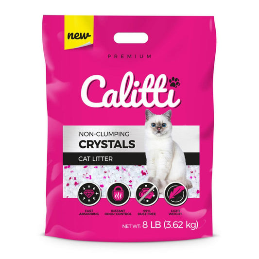 Calitti Crystals Silica Gel Cat Litter - Non-Clumping 8 lbs