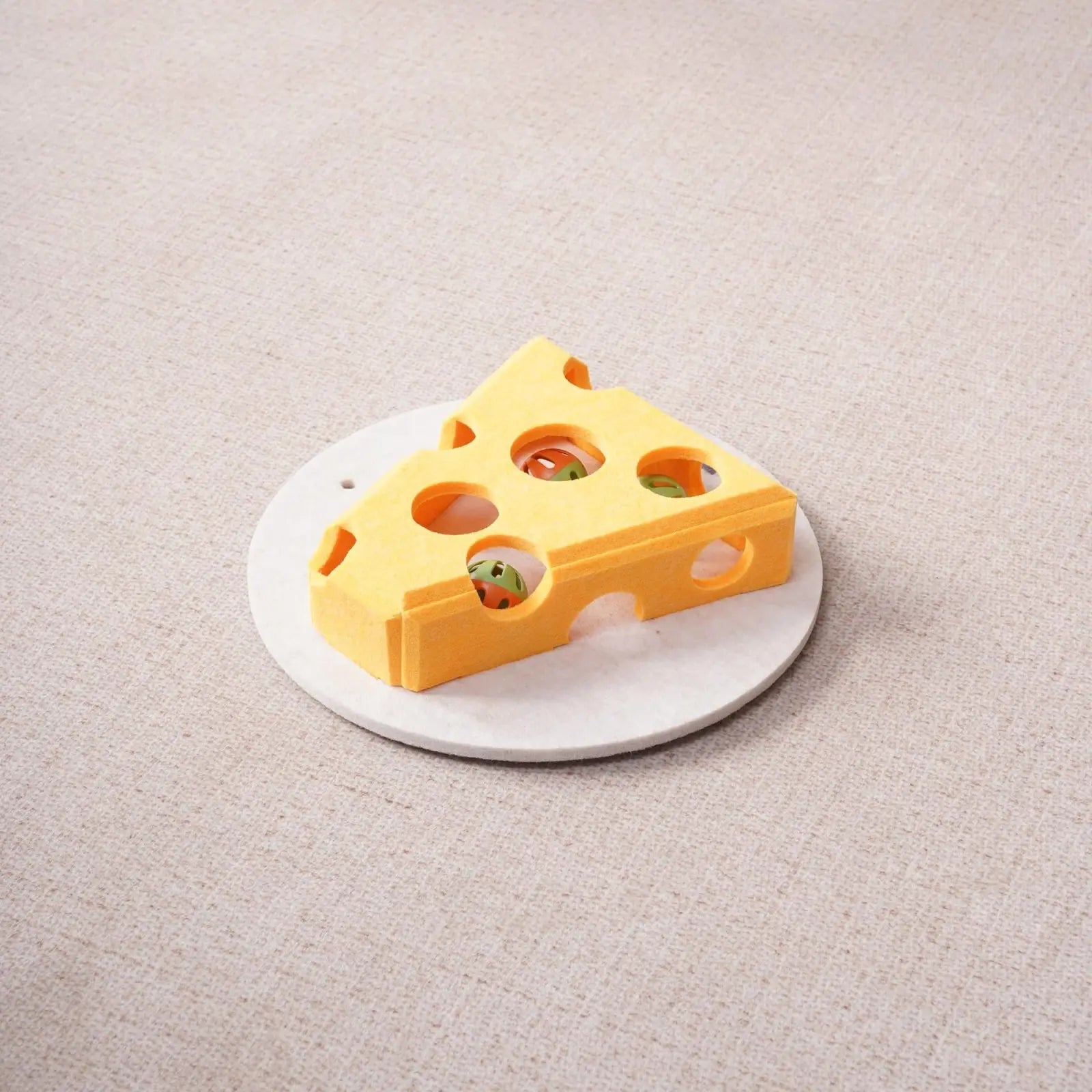 Cat Puzzle Toy with Spring Wand and Suction Cup Base