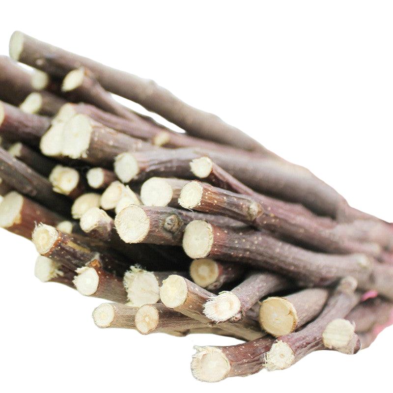 Dried Apple Wood Branch Treats for Rabbits & Hamsters - 100g