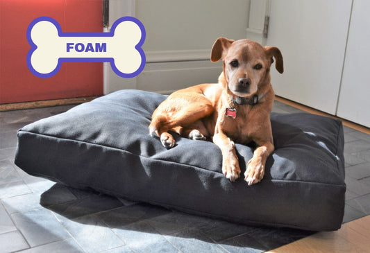 Hemp Dog Bed - CertiPUR-US Foam Fill Organic Fiber Cover