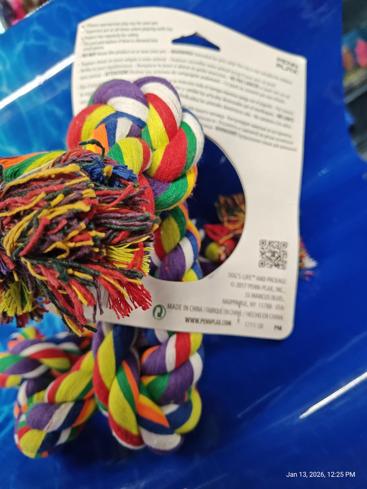 Dog Rope Toy 4 Knot for Med/Large Dogs – Unleash the Fun with PNC Family FInds!