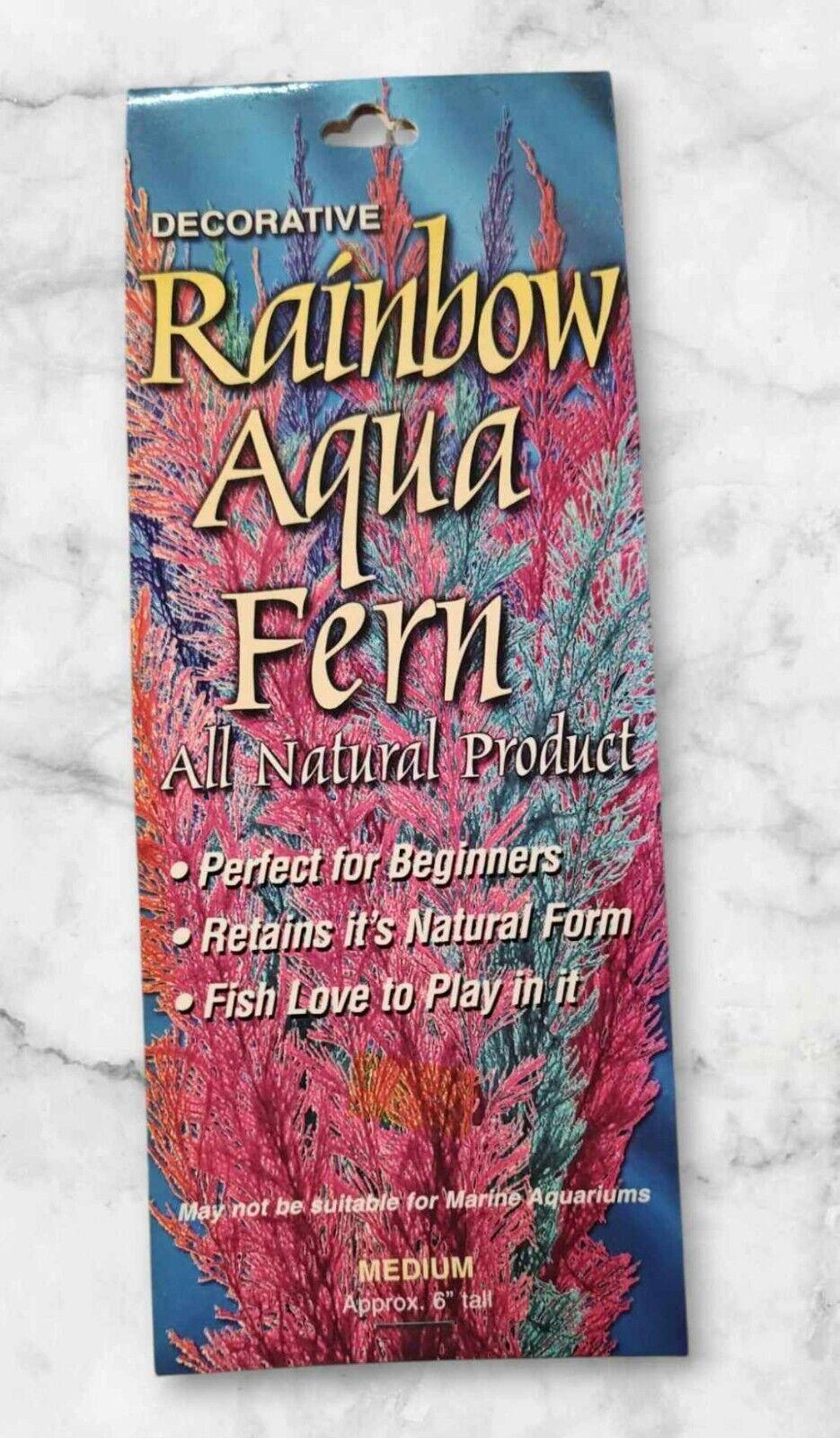 Nature's Image: Aquafern Medium, Freshwater 6" Red, Green or Rainbow Decor