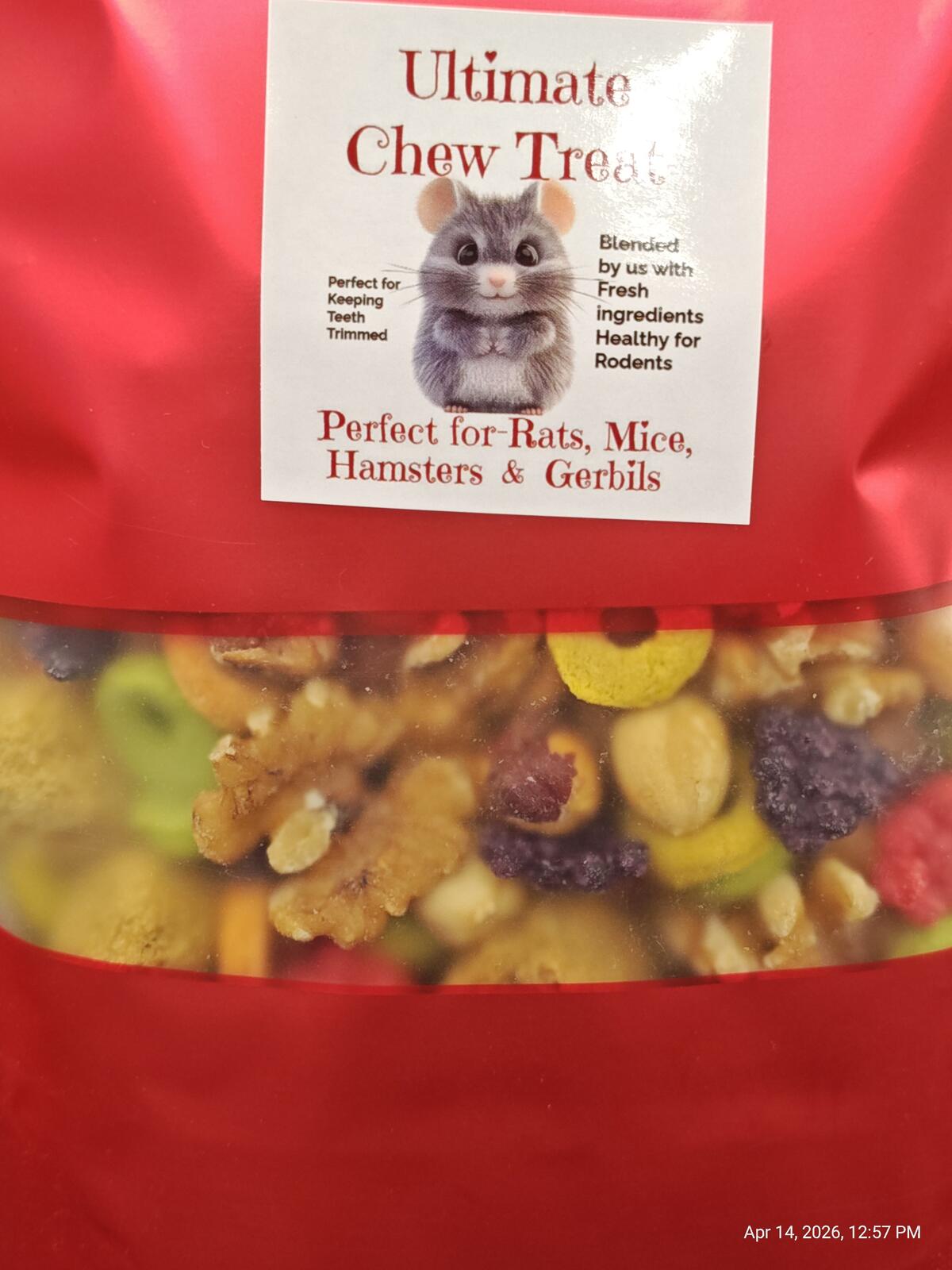 Ultimate Chew 2.0  NEW treat for Rats, Mice, Hamster, Gerbils, Degus & Rodents