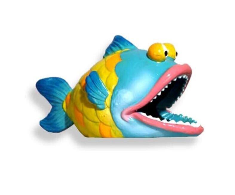 Exotic Environments Big Bass Fish Aquarium Ornament, 5-Inch by 2-1/2-Inch by 3-I