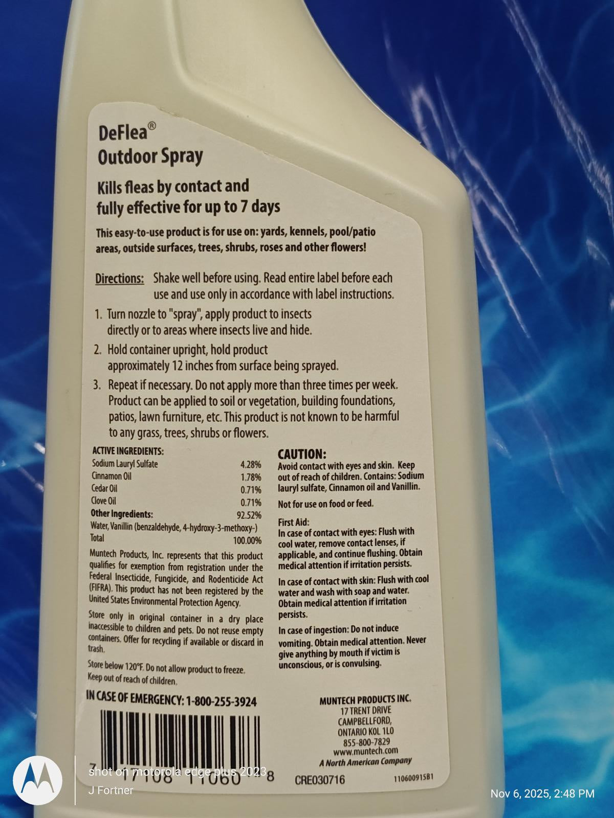 Natural Chemistry Outdoor Spray