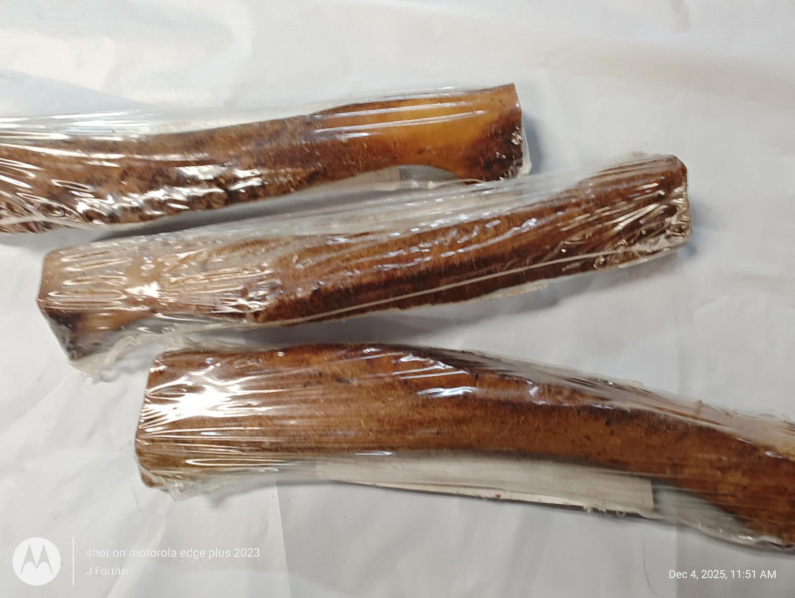 Natural Healthy Beef Buffalo Rib Bones Dog Chews Treats for Dogs 2 Pack