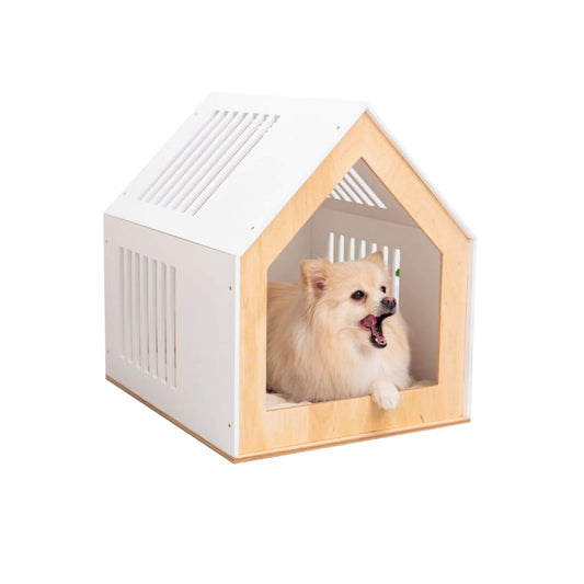 Modern Indoor Wooden Dog House - Eco-Friendly Custom Pet Home