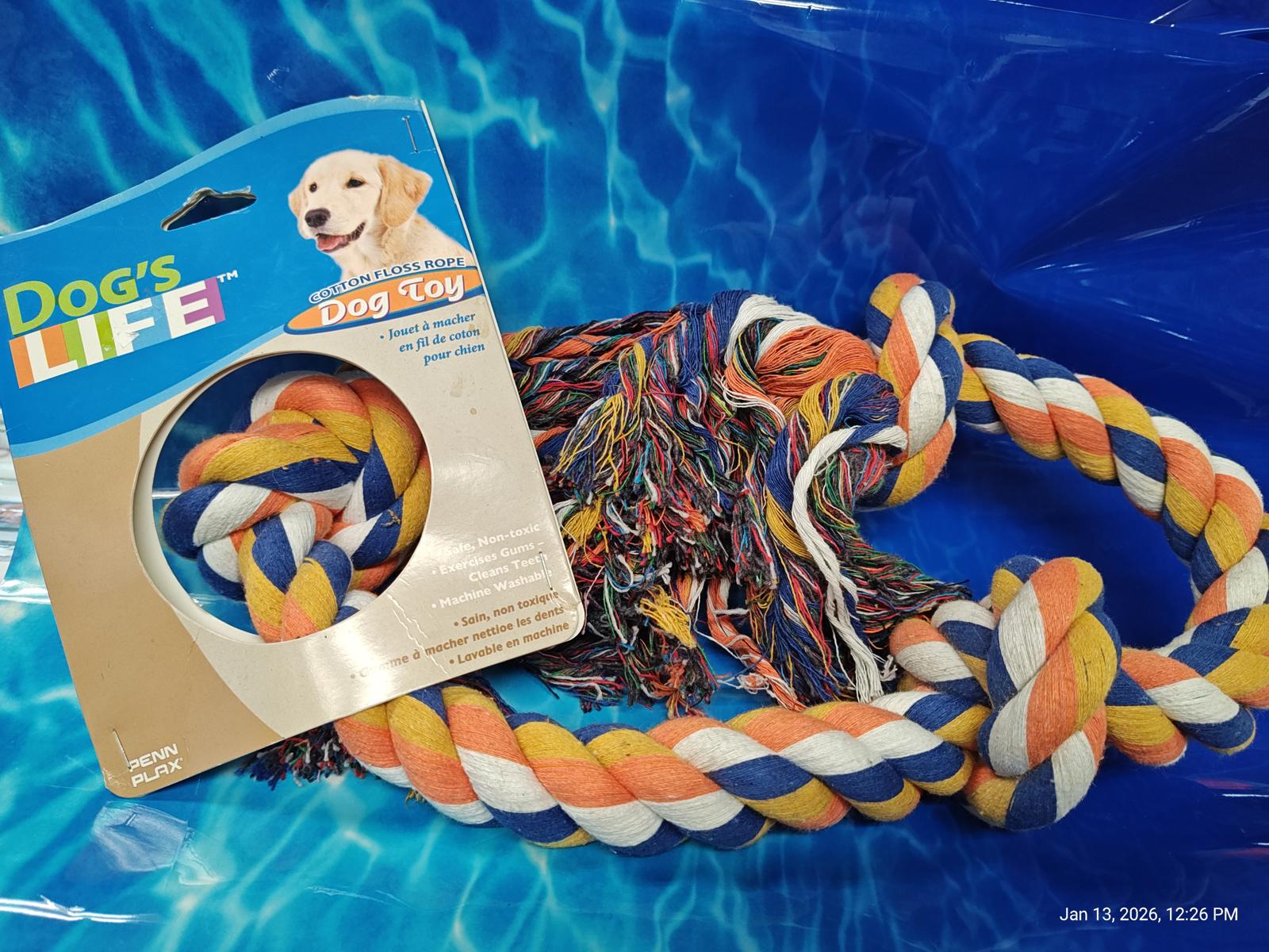 Dog Rope Toy 3 Knot for Med/Large Dogs – Chew Toy for Power Chewers by PNC Family FInds