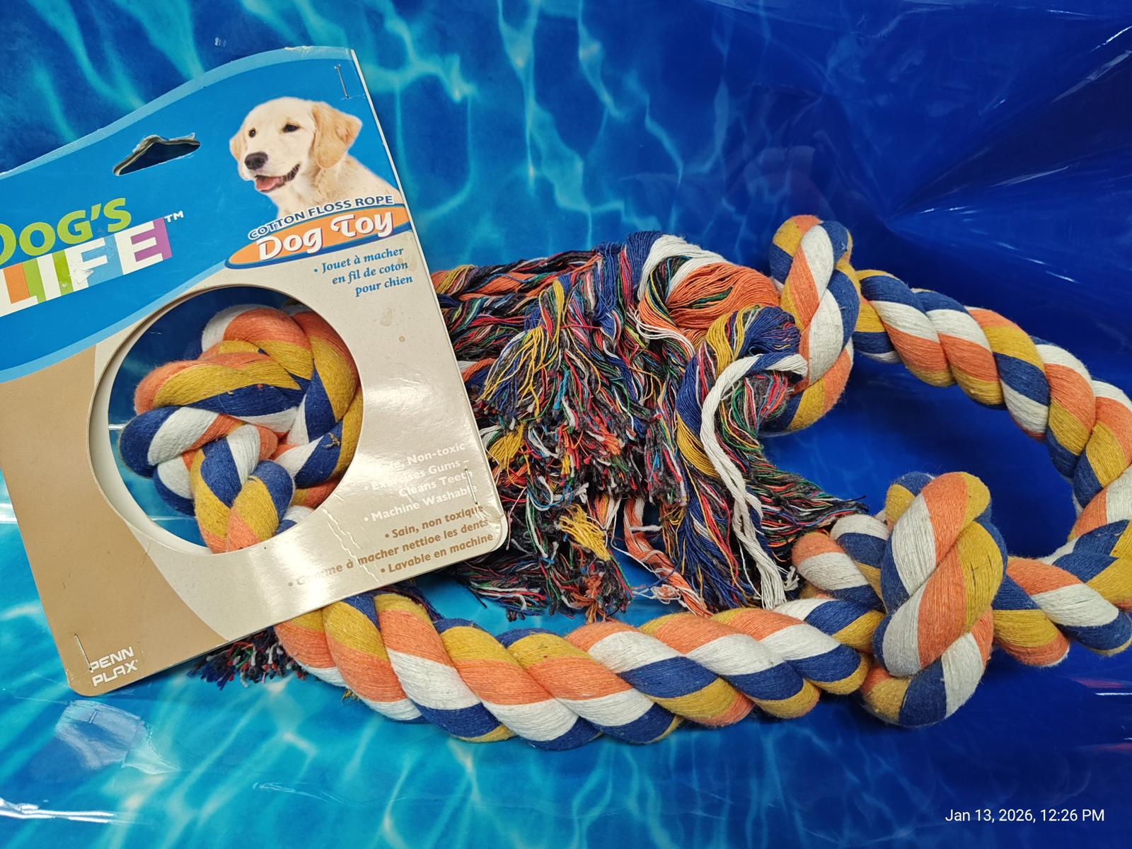 Dog Rope Toy 3 Knot for Med/Large Dogs – Chew Toy for Power Chewers by PNC Family FInds