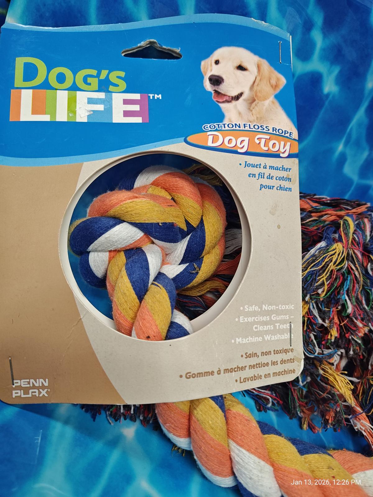 Dog Rope Toy 3 Knot for Med/Large Dogs – Chew Toy for Power Chewers by PNC Family FInds