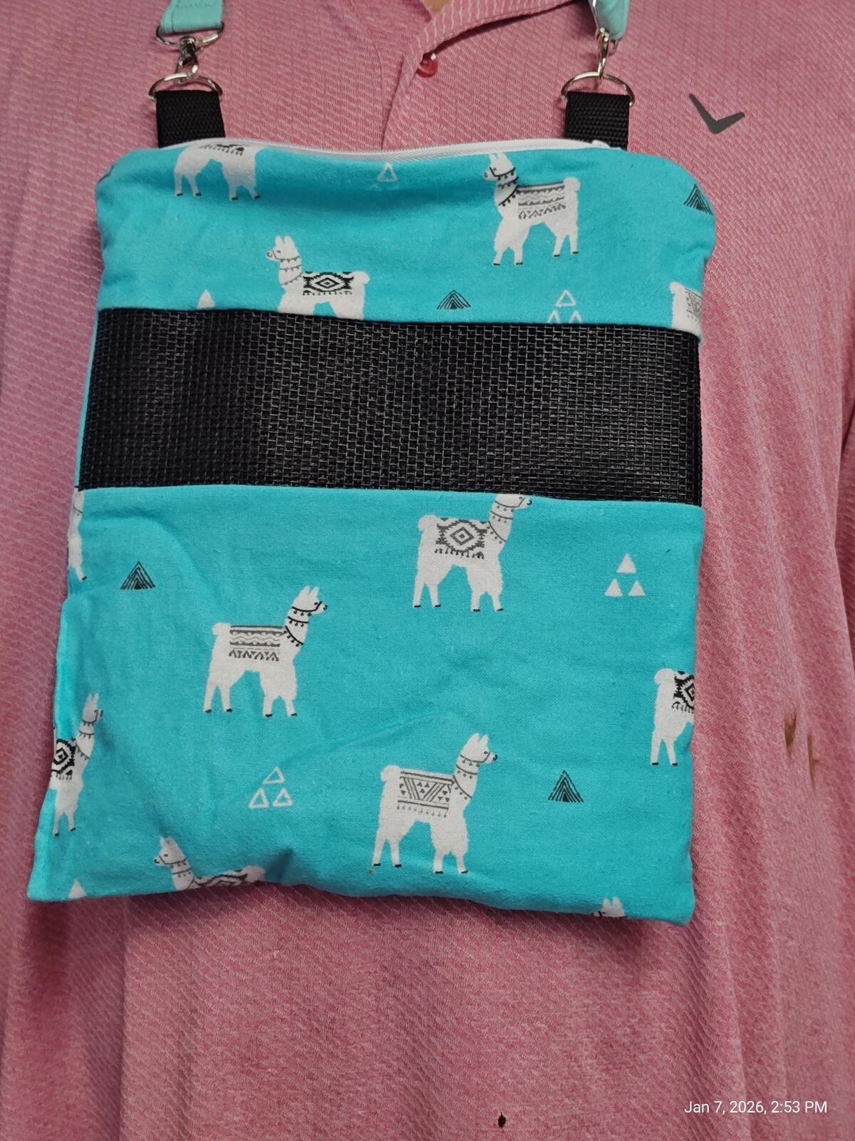 Bonding bags with Mesh, Zipper & Adjustable Strap Machine Washable