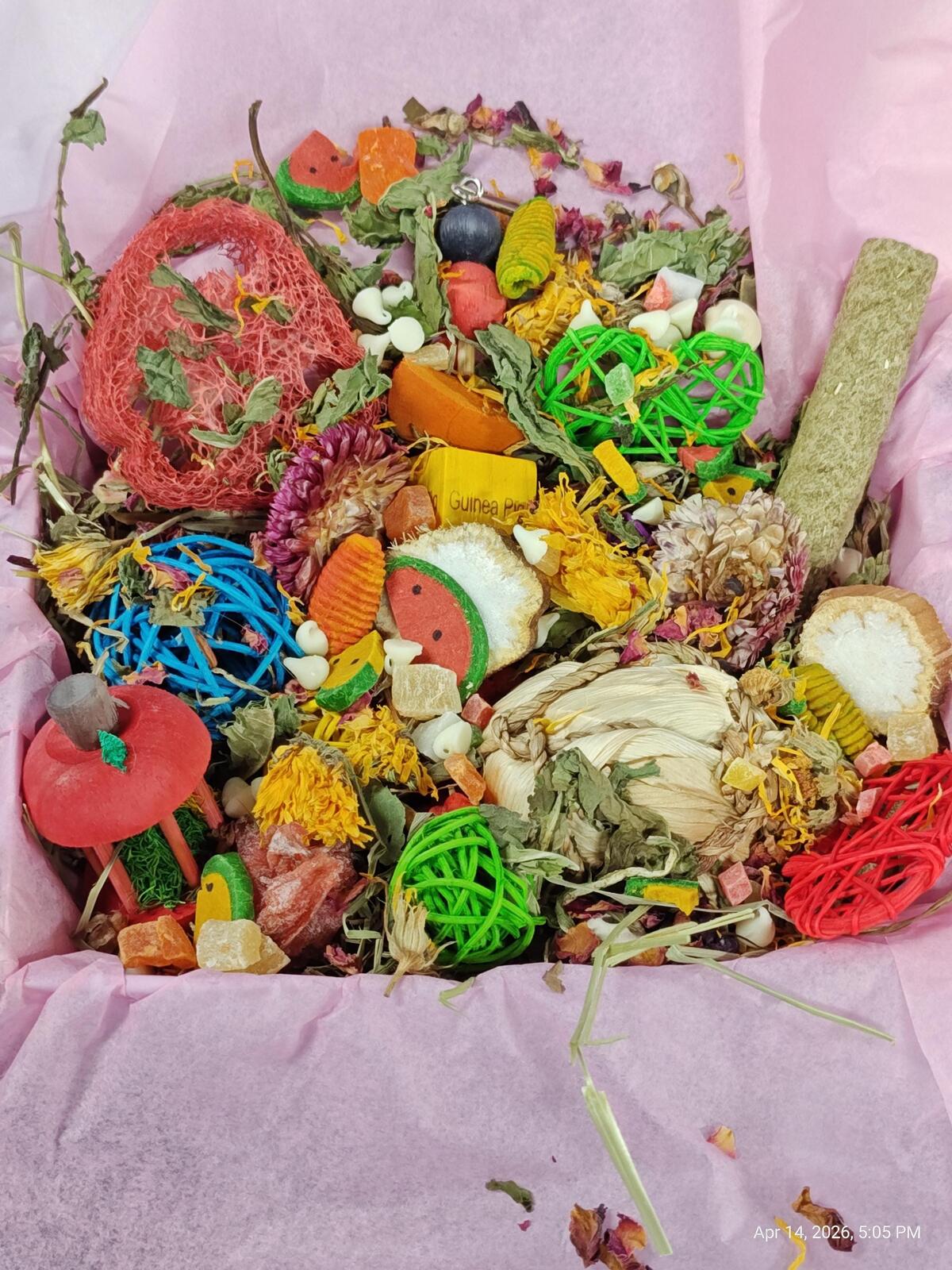 Play & Chew Rodent Fun  "No More Boredom" Box - Rats, Mice, Gerbils, Hamsters...