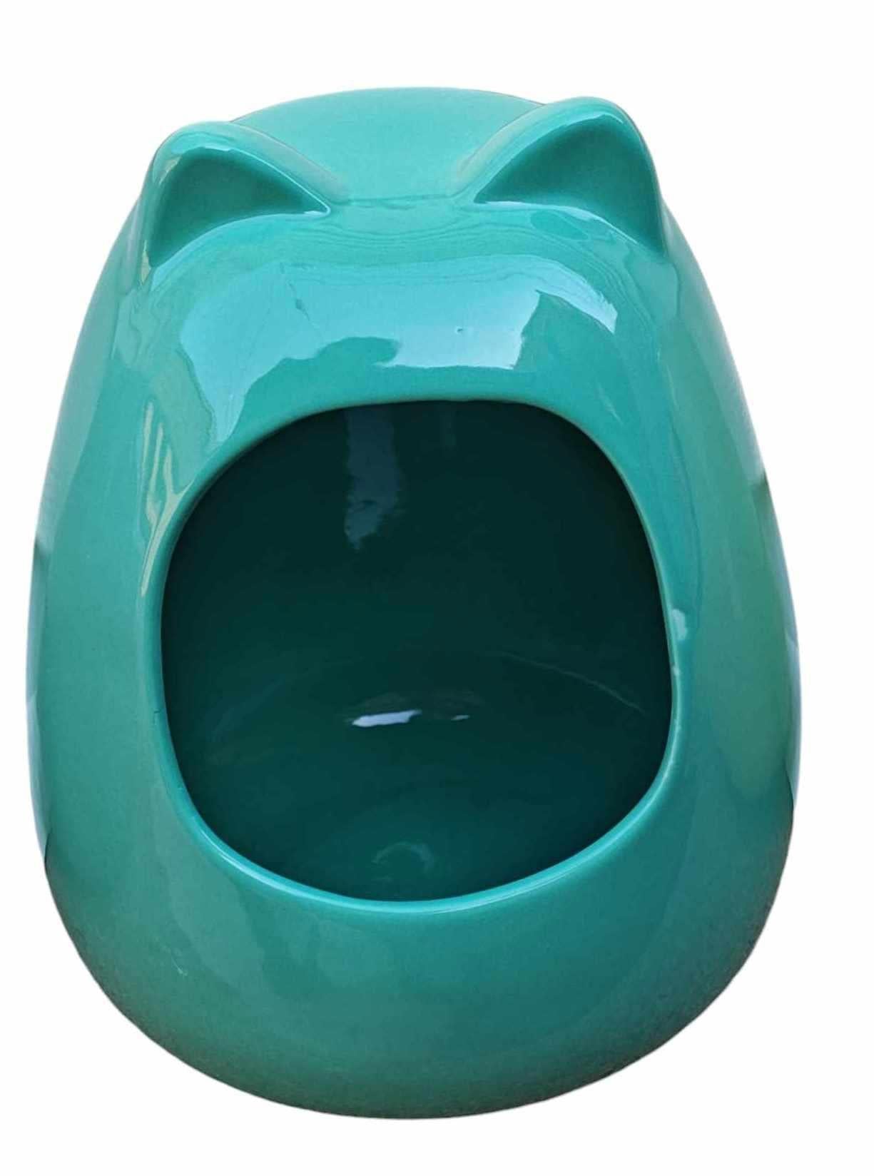 Ceramic Ferret Feeding House  Keep the mess contained ...