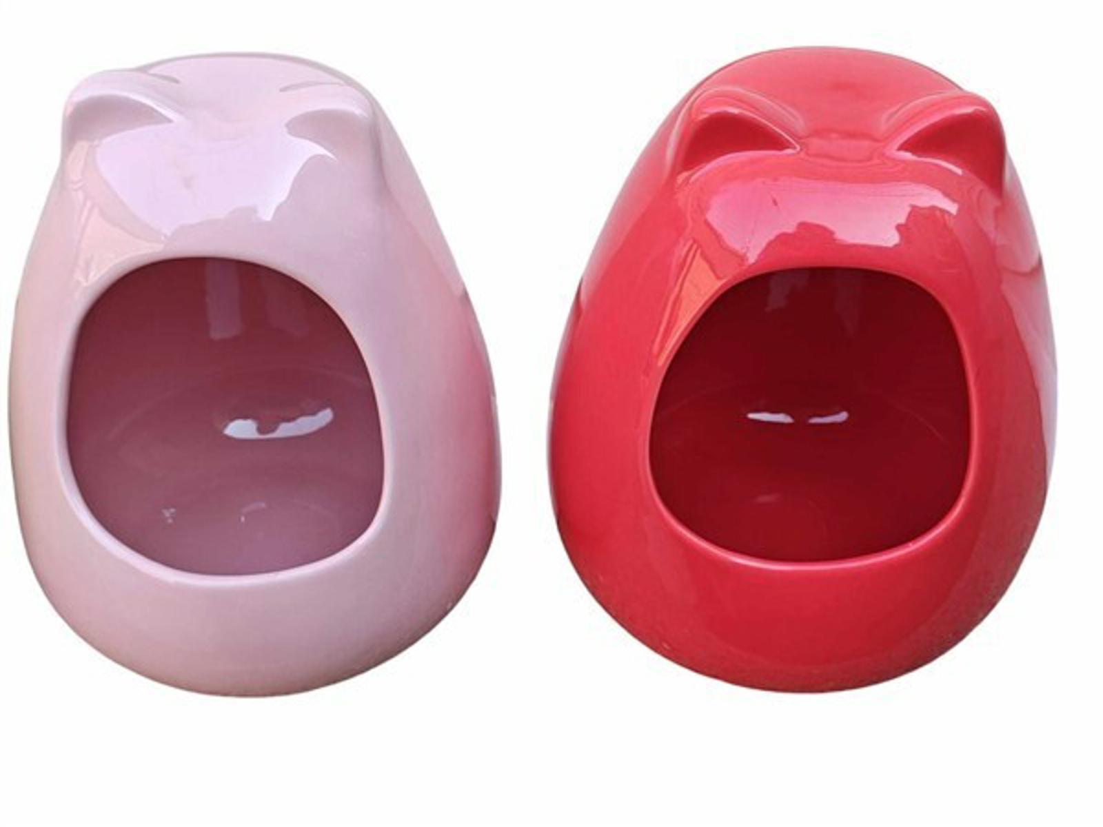 Chinchilla & Small Animal Dust House – X-tra Large Heavy Ceramic (Sky Blue) by PNC Family FInds