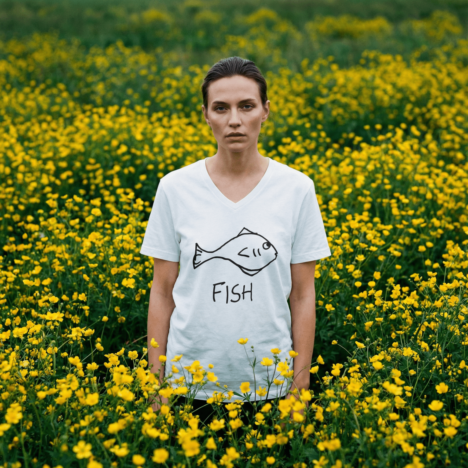 Fish - Women's V-Neck Tee