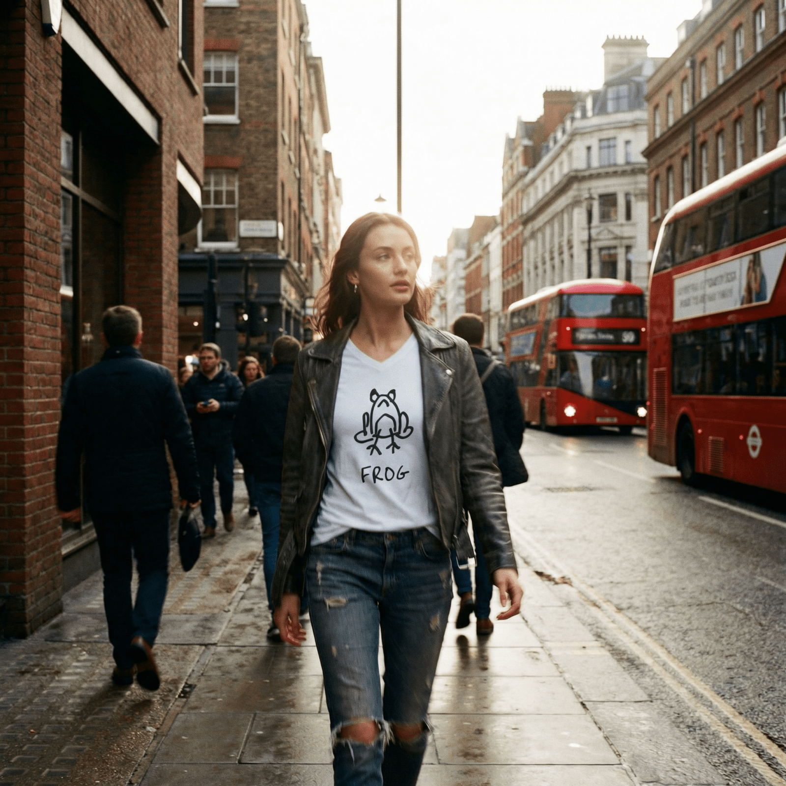 Frog - Women's V-Neck Tee