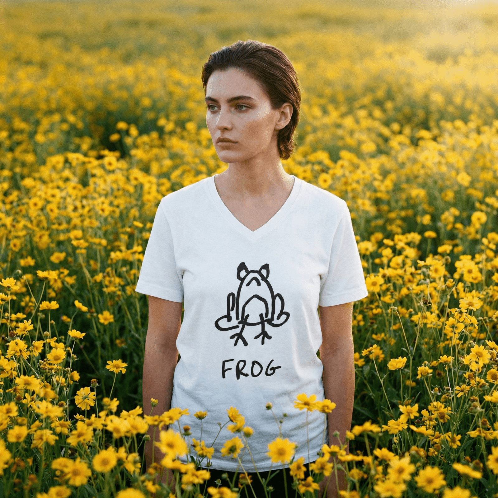 Frog - Women's V-Neck Tee