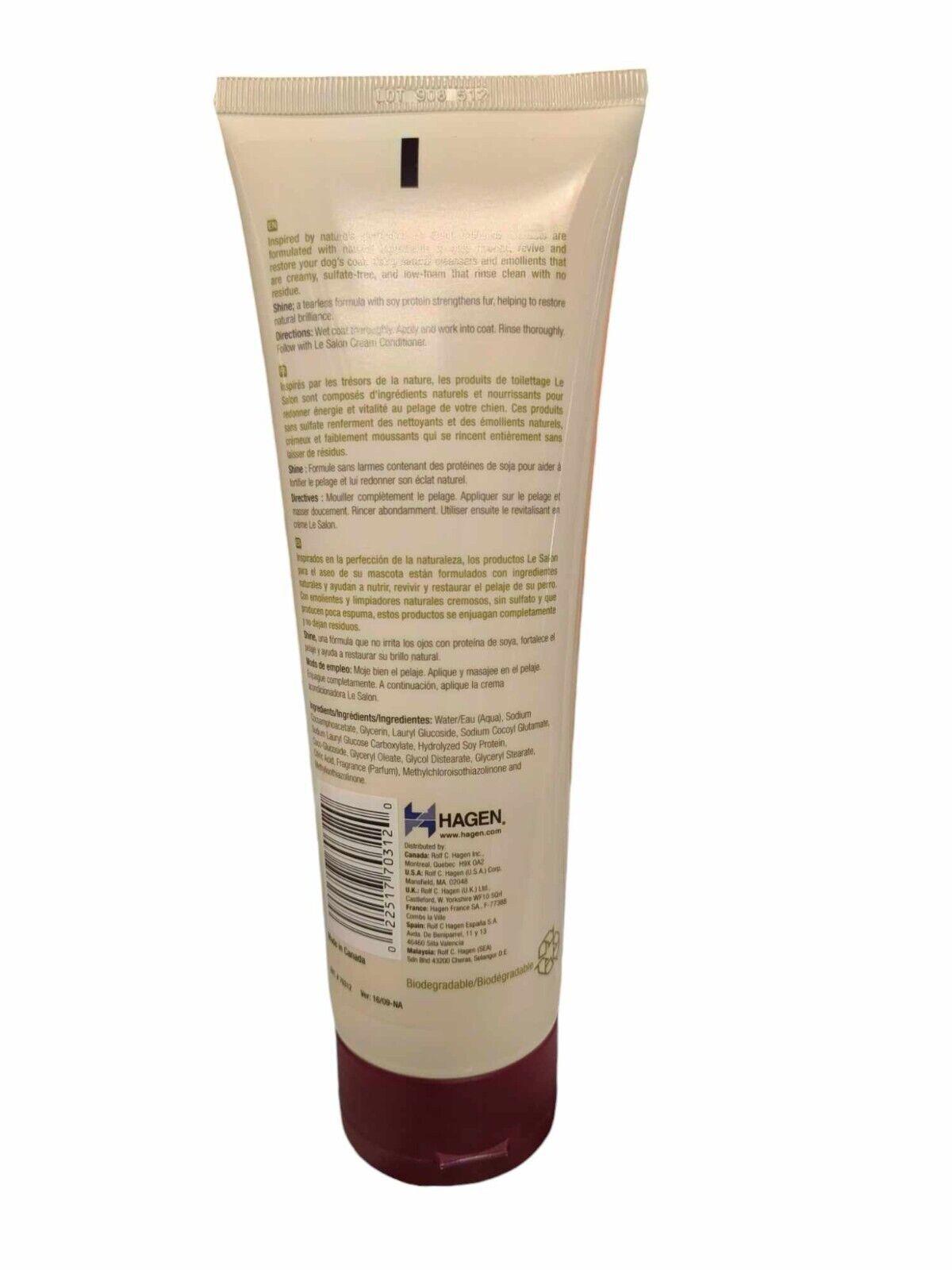 Hagen Le Salon SHINE  Dog Shampoo 8.45 fl oz Natural Sulfate Free TF