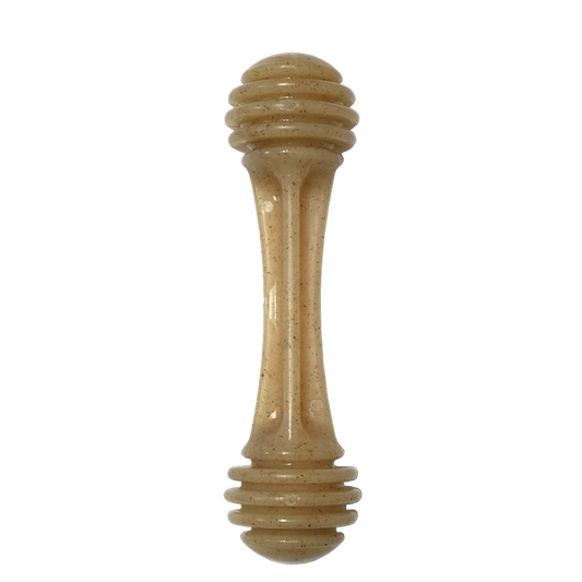 SodaPup Honey Bone Nylon Dog Chew Toy - Brown Made in USA