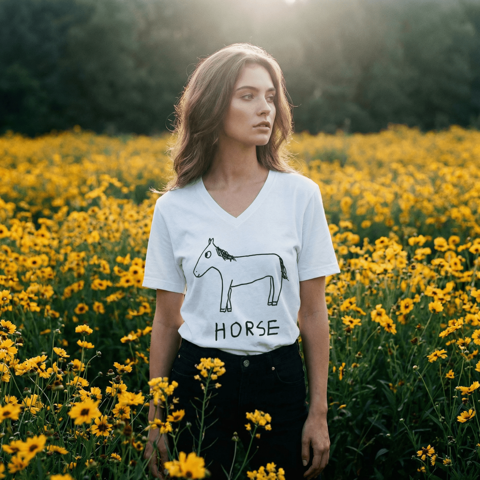 Horse - Women's V-Neck Tee