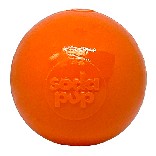 SodaPup Squeak Ball - Durable Floating Rubber Dog Chew Toy