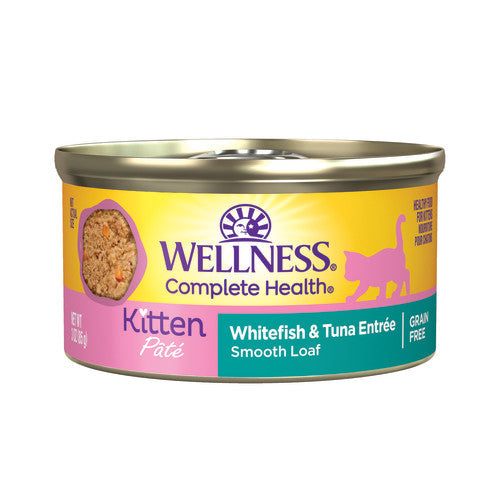 Wellness Complete Health Kitten Whitefish and Tuna Pate Wet Cat Food
