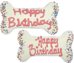 Preppy Puppy Happy Birthday Bone (5.5")