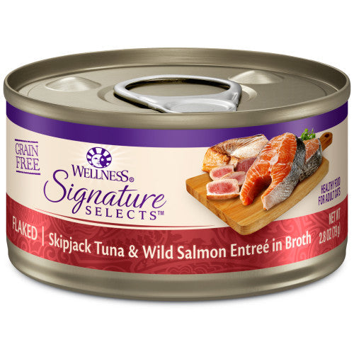 Wellness Core Adult Signature Select Flaked Skipjack Tuna and Salmon Entree Wet Cat Food