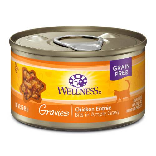 Wellness Complete Health Adult Gravies Chicken Entree Wet Cat Food (3oz)