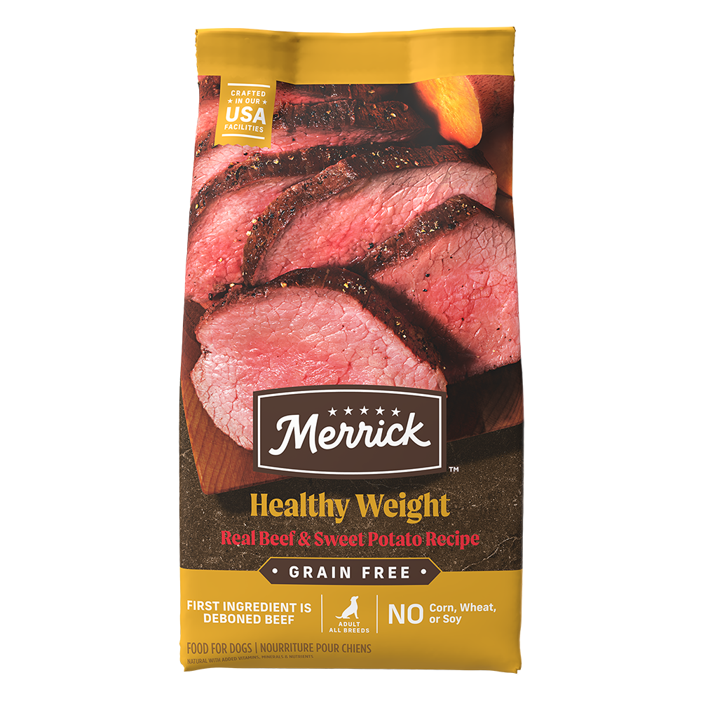 Merrick Grain Free Healthy Weight Adult Beef and Sweet Potato Dog Dry Food (22lb)