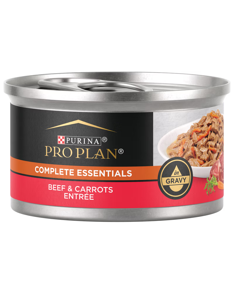 Pro Plan Complete Essentials Beef & Carrots Entrée in Gravy Wet Cat Food (3oz)