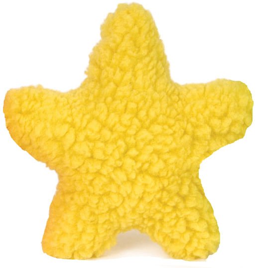 Jeffers Fuzzy Shapes Dog Toys with Squeakers, Assorted Colors