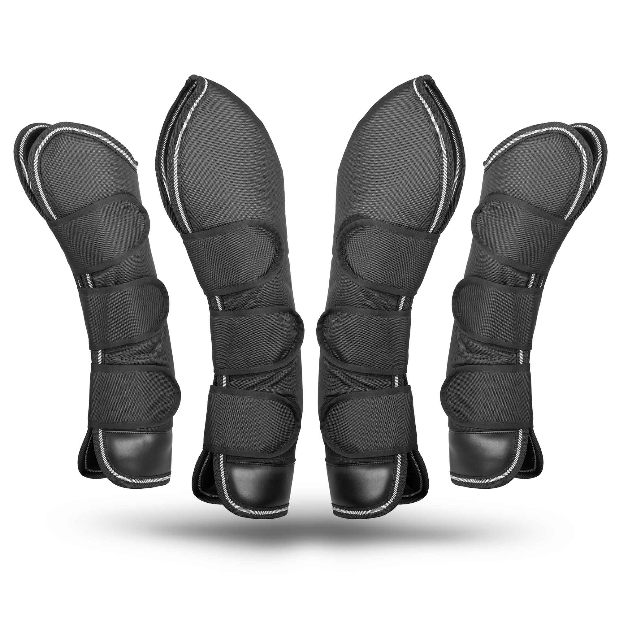 Jeffers Poplar Head Horse Shipping Boots, 4-Pack with Carry Bag