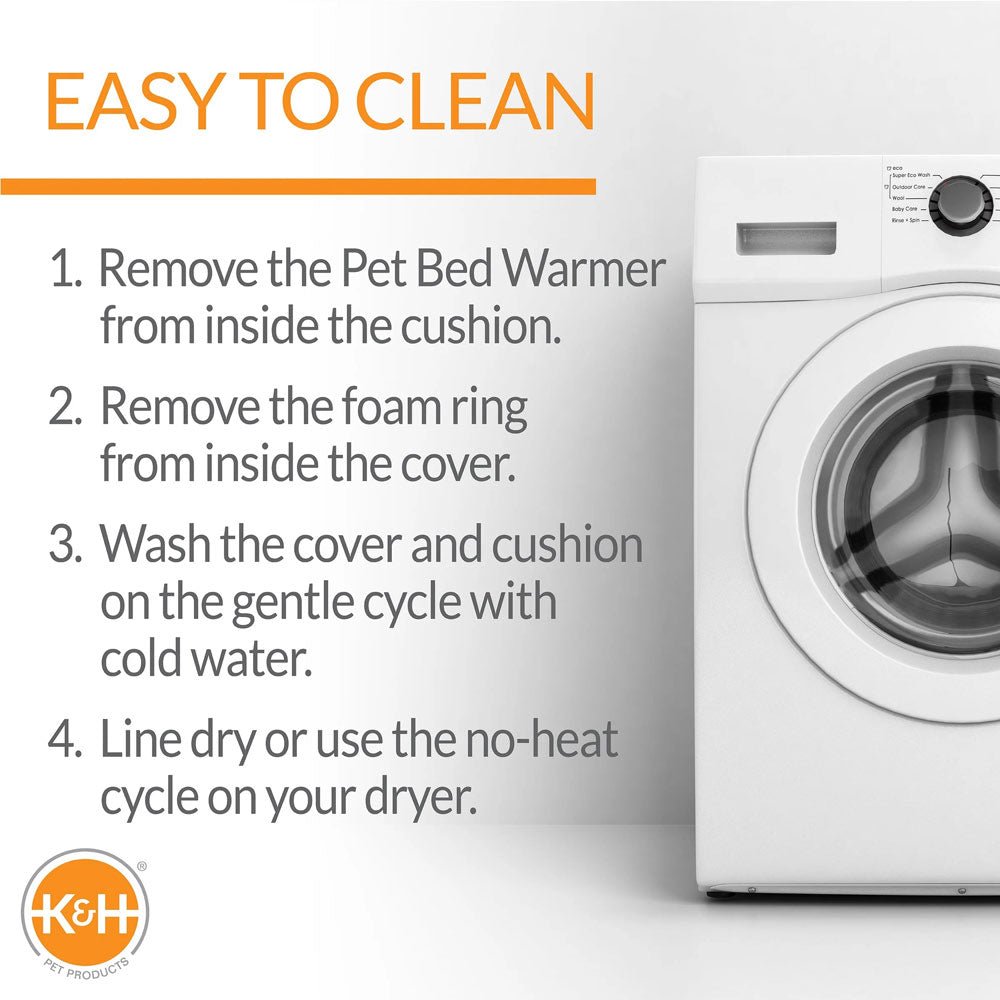 K&H Pet Products Thermo-Kitty Bed Indoor Heated Cat Bed – Safe, Energy Efficient & Washable