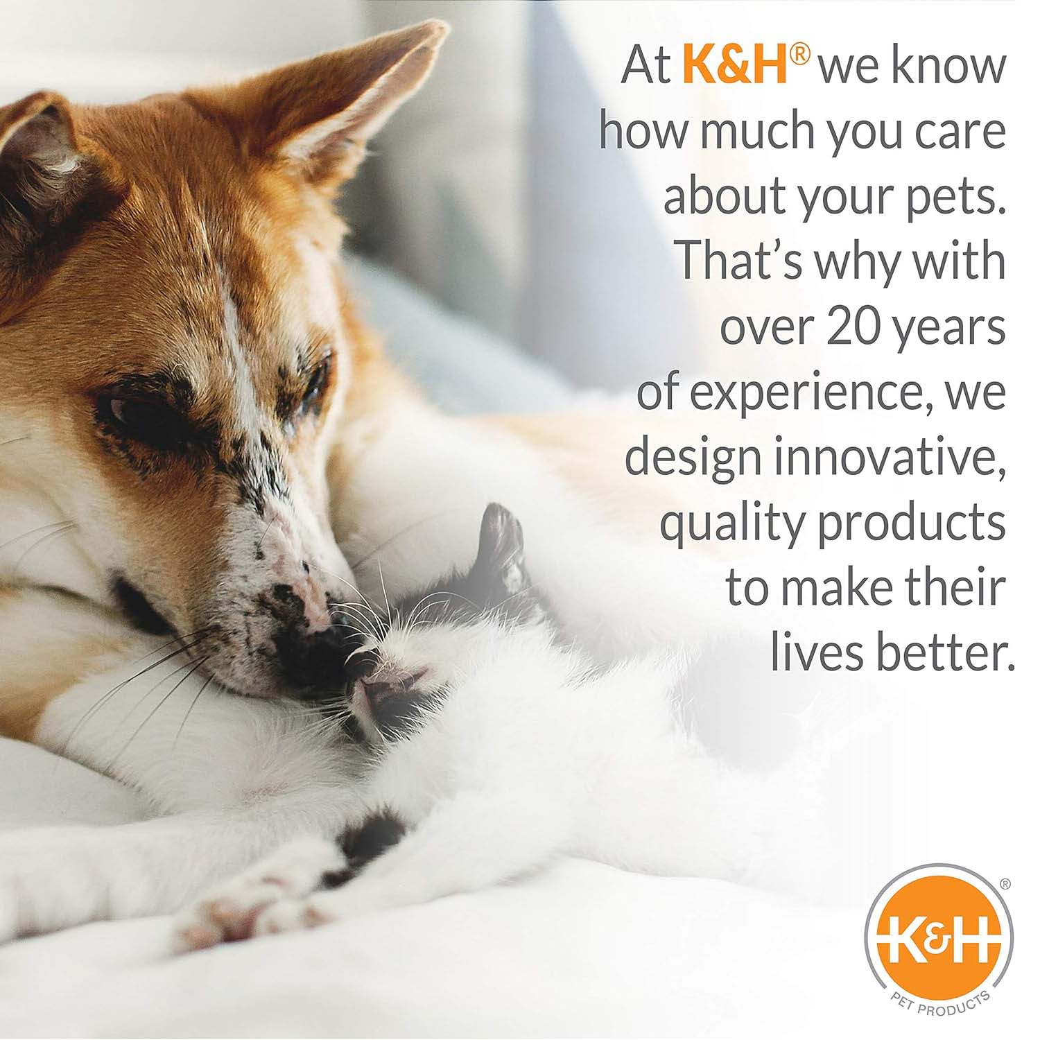 K&H Thermo-Pet Heated Mat for Small Dogs and Cats –  Indoor Heated Bed Pad