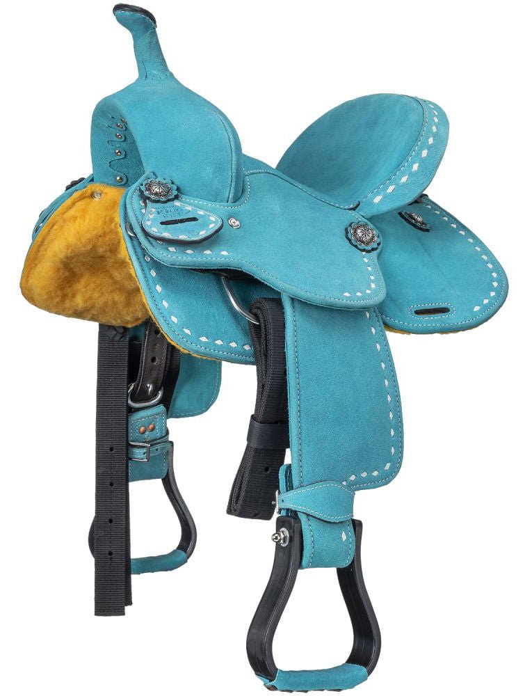 King Series Youth Stratford Suede Barrel Saddle