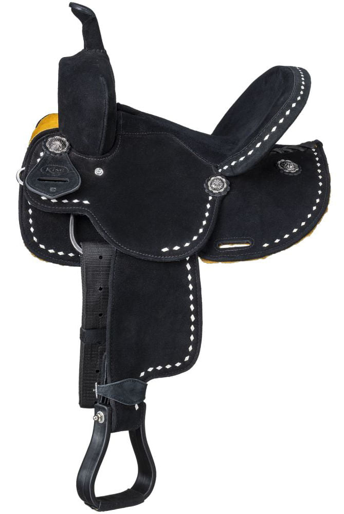 King Series Youth Stratford Suede Barrel Saddle