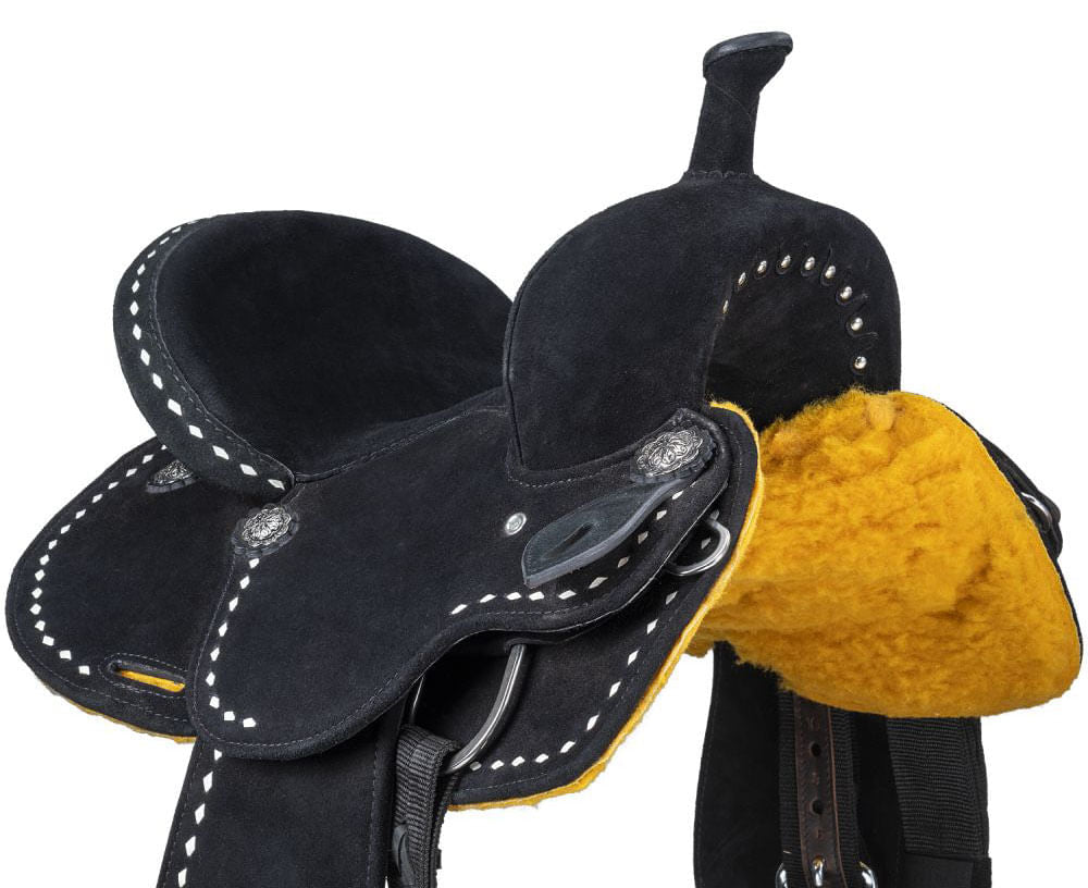 King Series Youth Stratford Suede Barrel Saddle