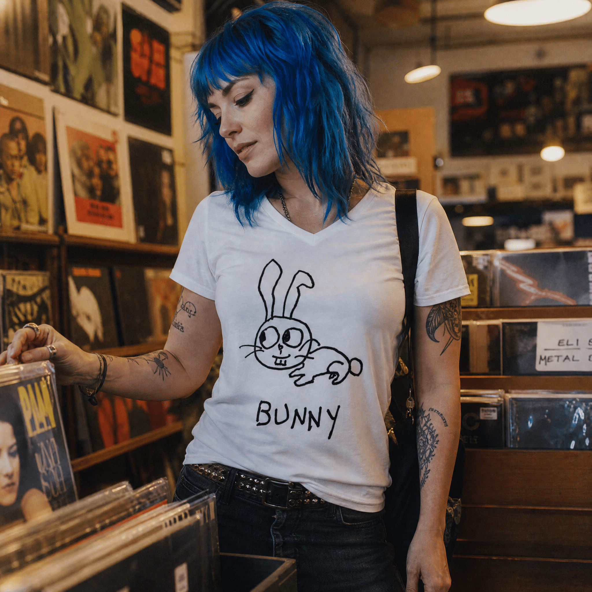 Bunny - Women's V-Neck Tee