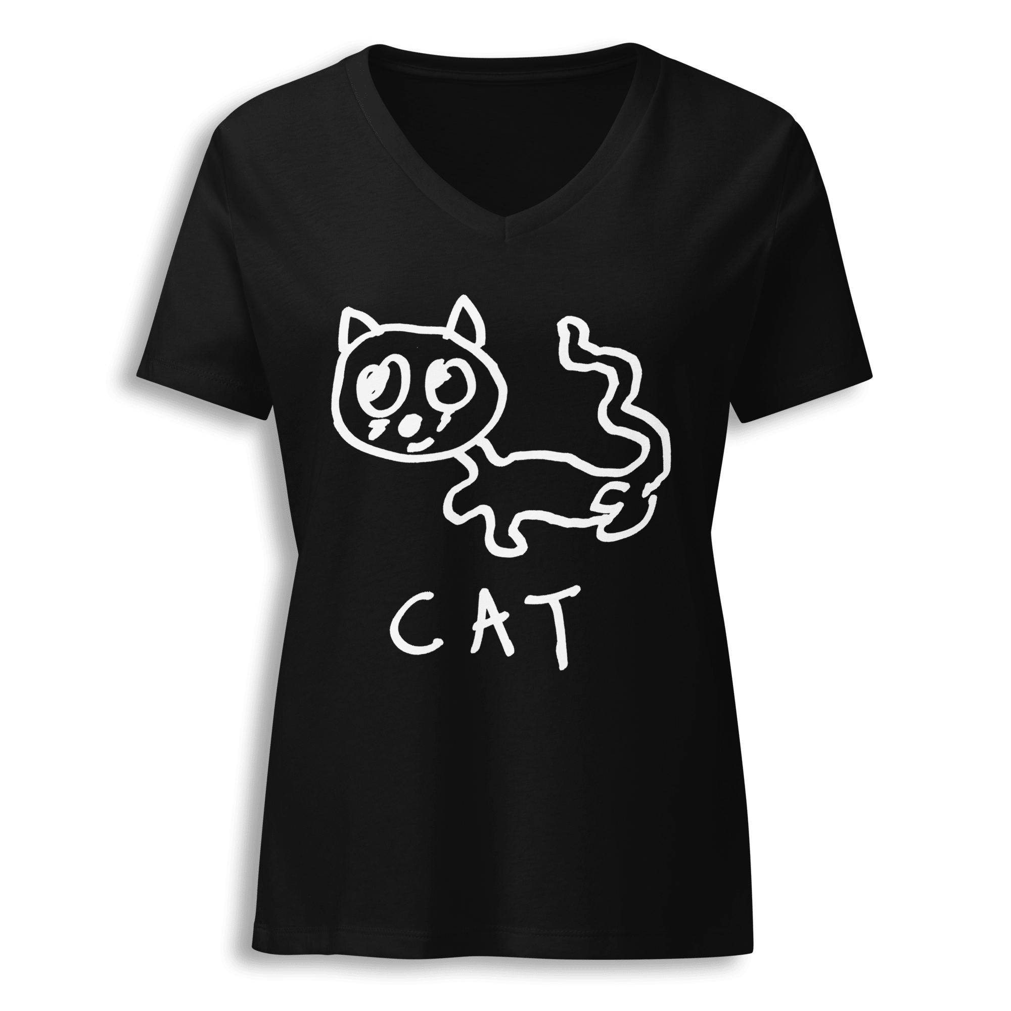 Cat - Women's V-Neck Tee