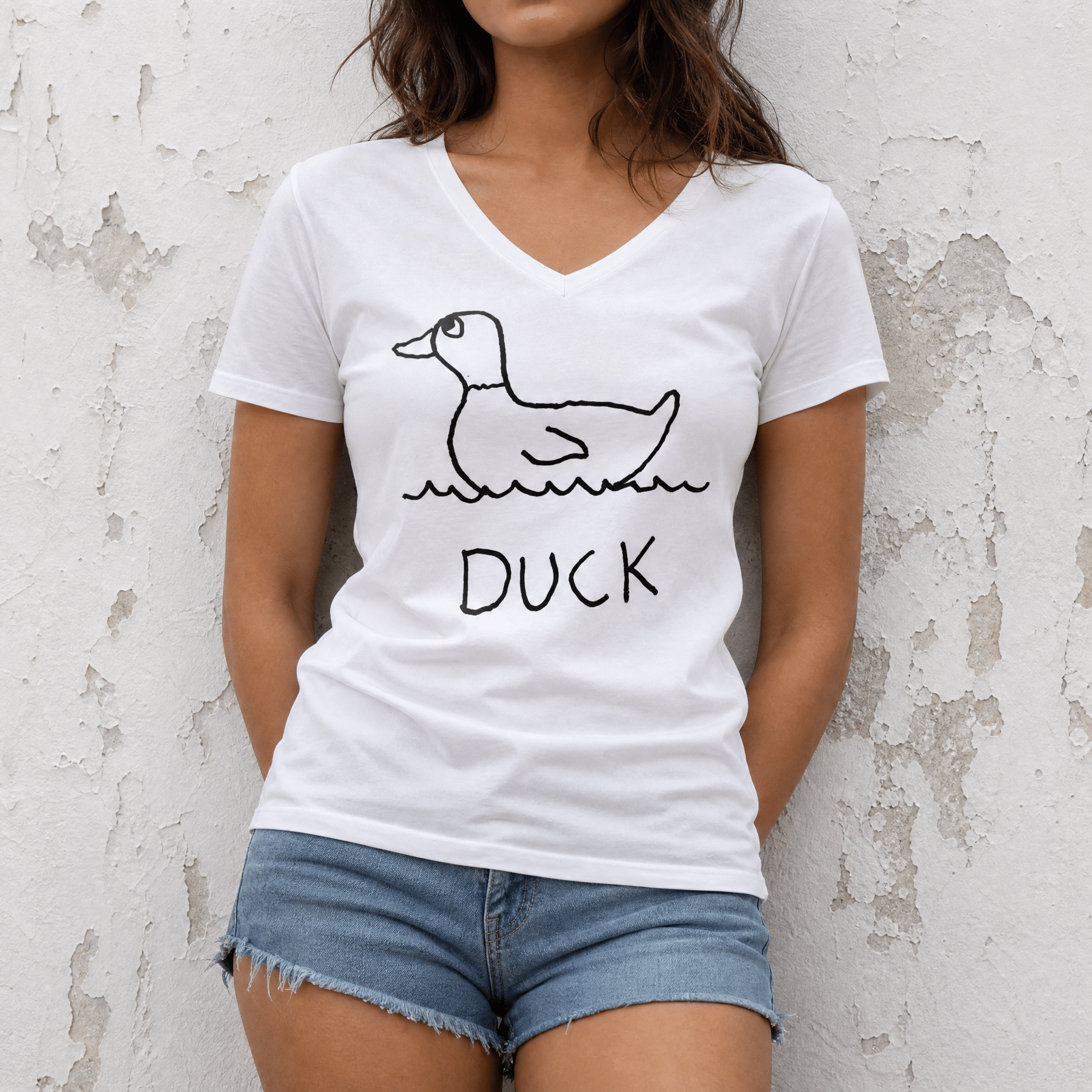 Duck - Women's V-Neck Tee