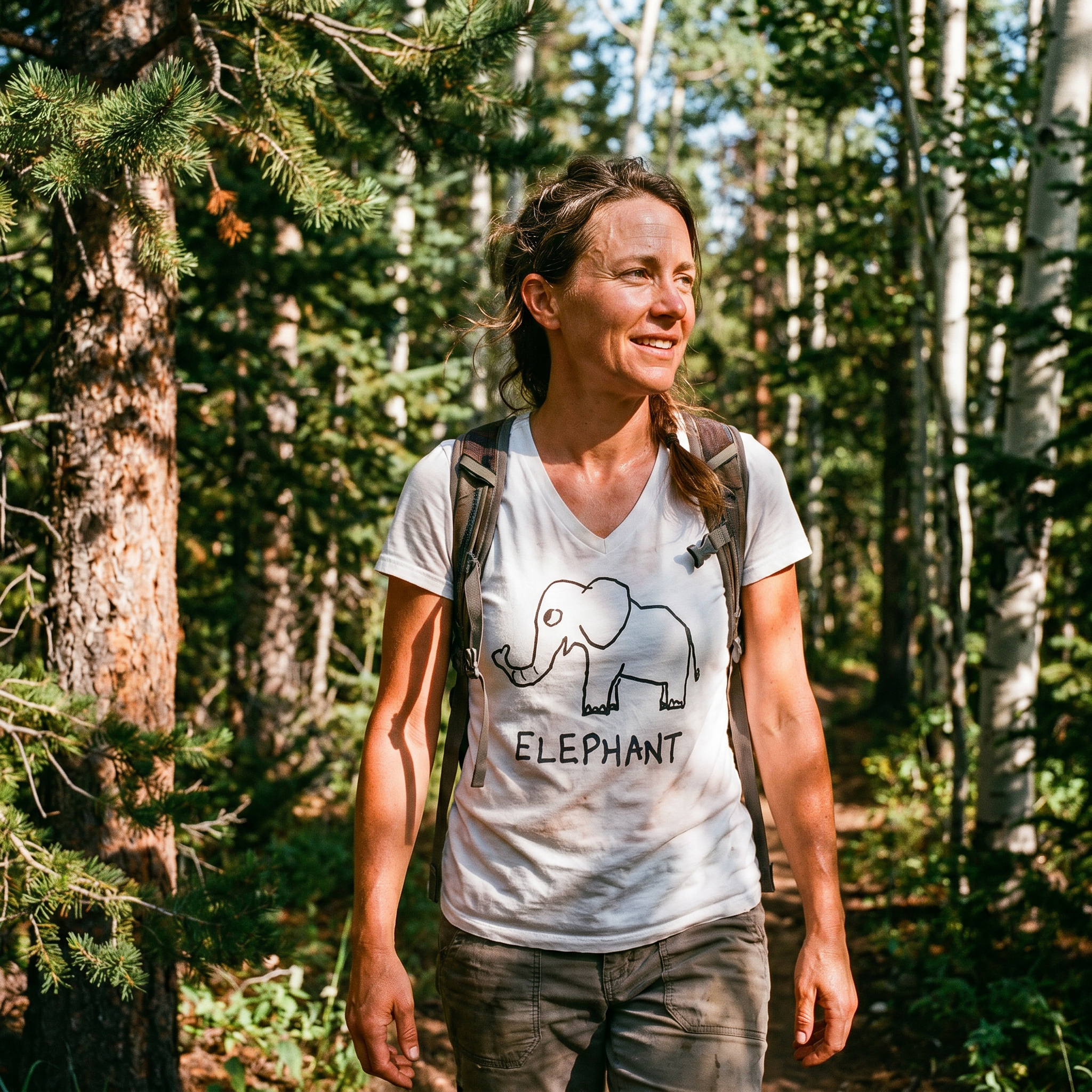 Elephant - Women's V-Neck Tee