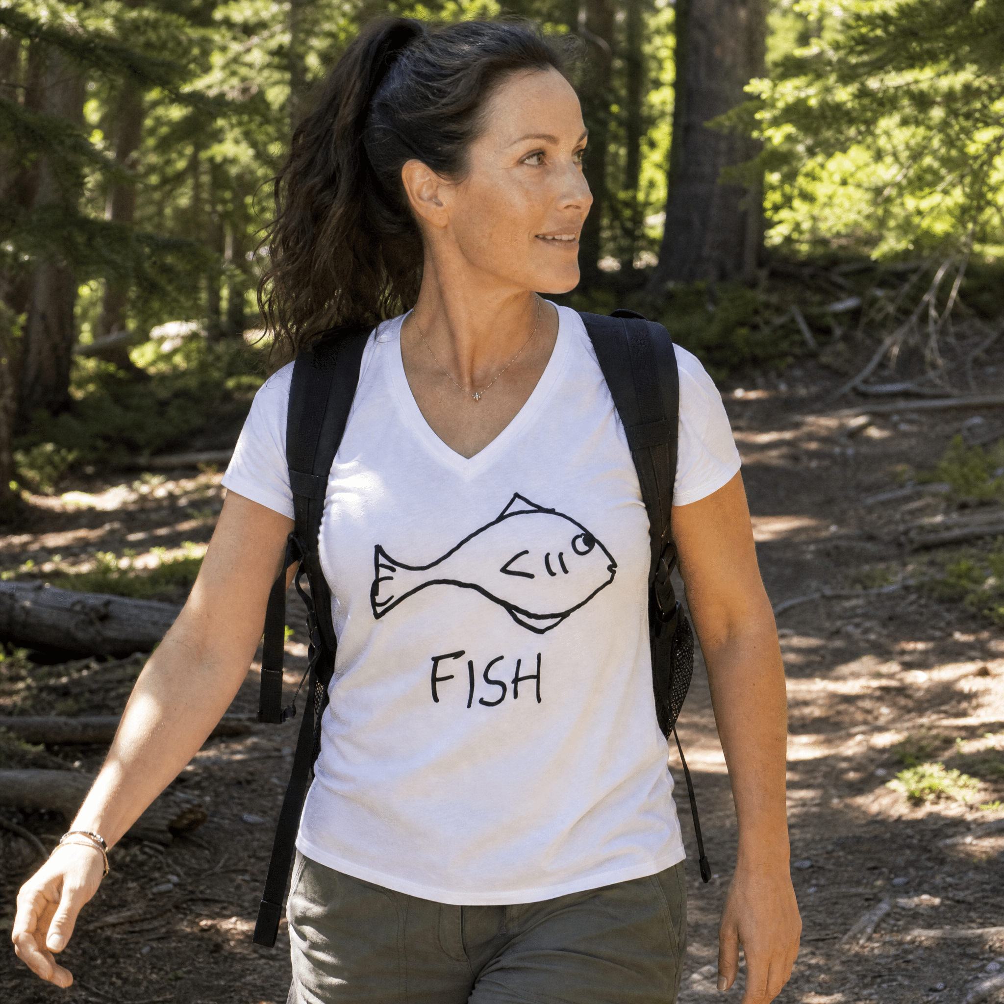 Fish - Women's V-Neck Tee