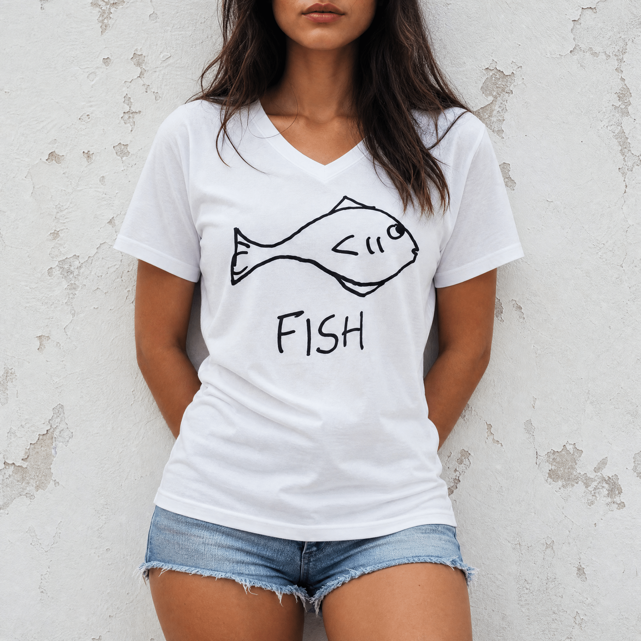 Fish - Women's V-Neck Tee