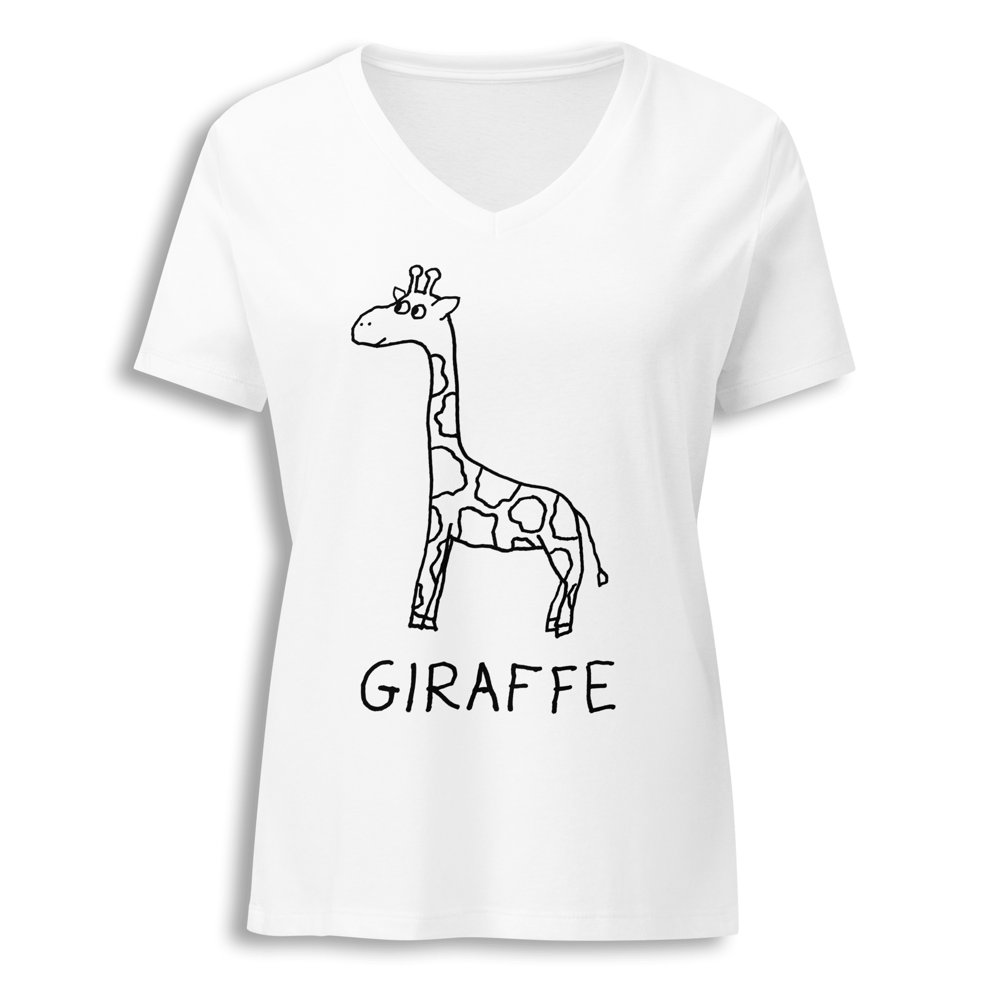 Giraffe - Women's V-Neck Tee