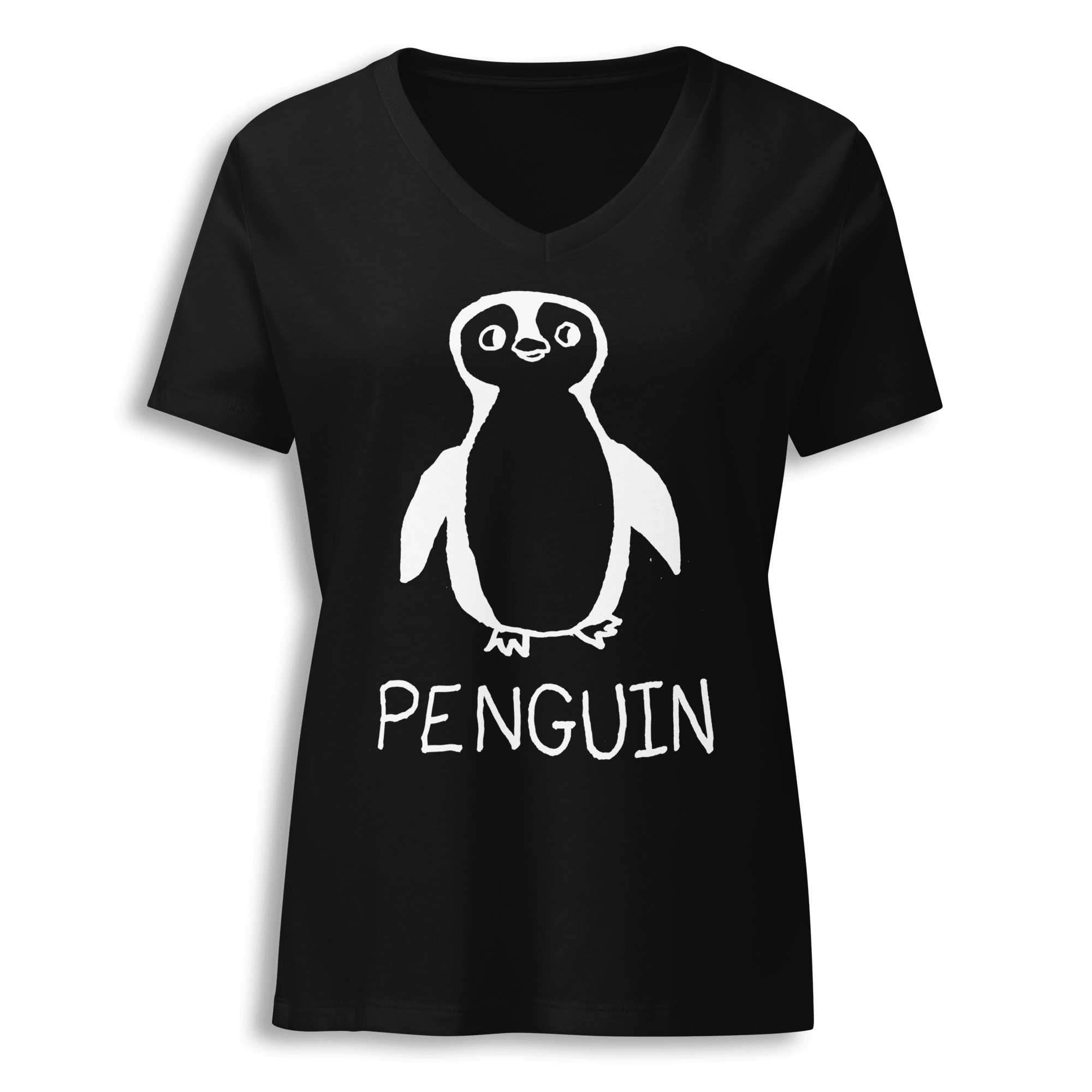 Penguin - Women's V-Neck Tee