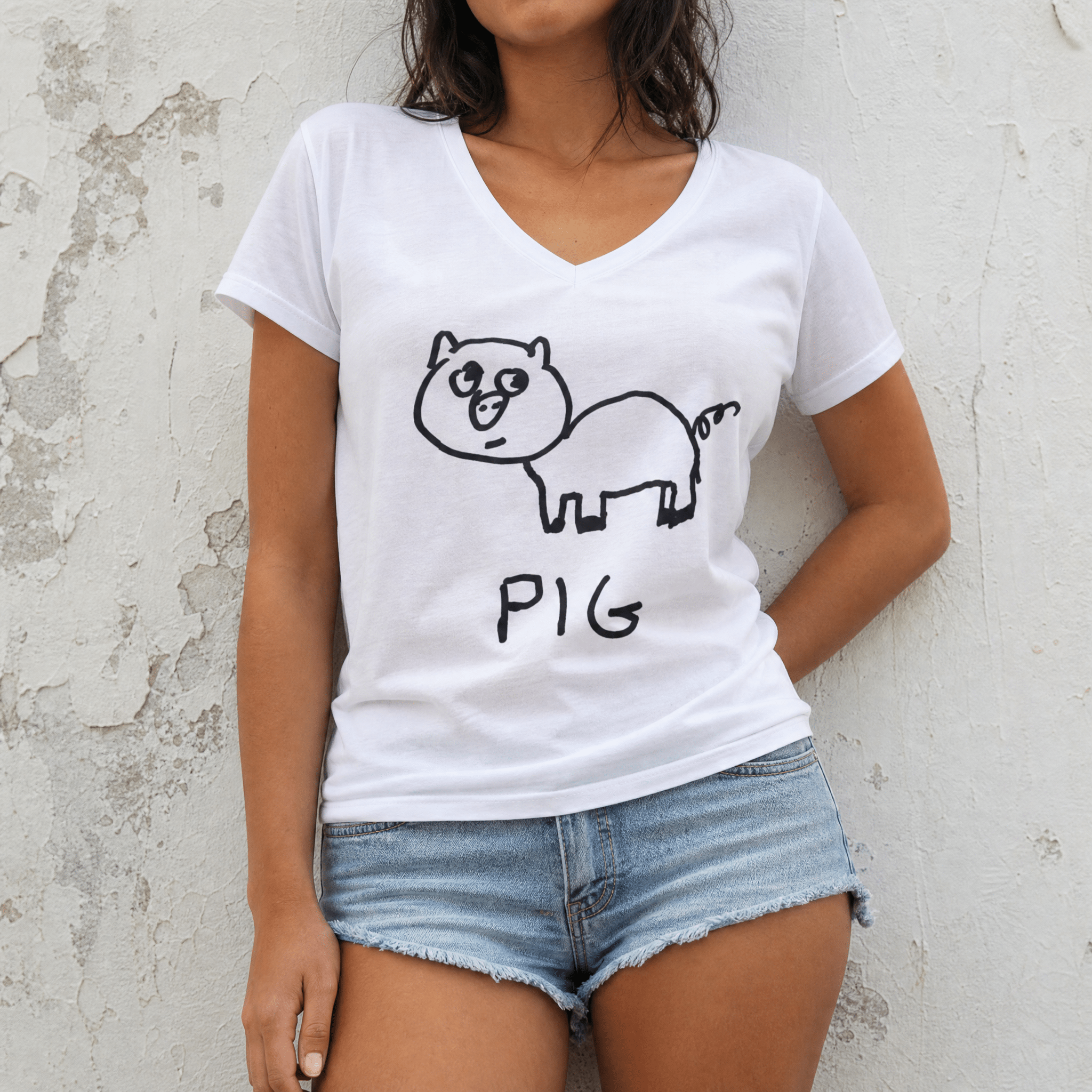 Pig - Women's V-Neck Tee